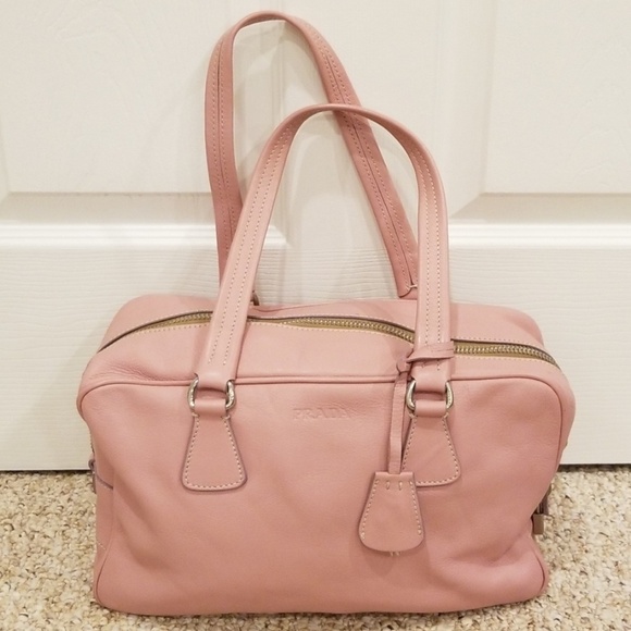 PRADA Rosa Leather Authentic Handbag - Picture 1 of 8
